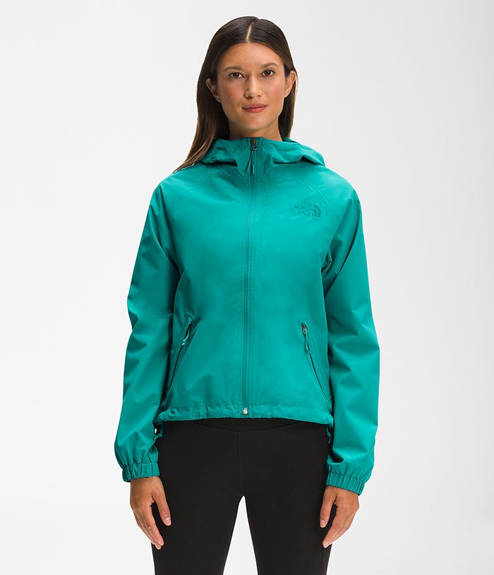 The North Face Womens Rain Jacket Voyage Short 025ZVIPJR - Green